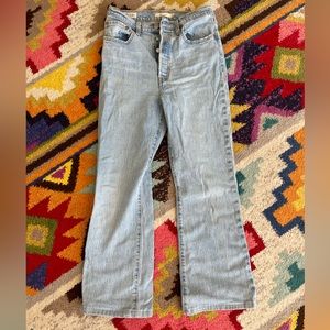Levi's Ribcage Bootcut Jeans Custom Crop